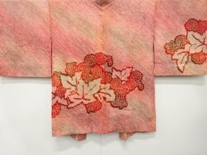 本総絞り　草花模様　長羽織